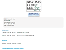 Tablet Screenshot of brahmscohnleborthopedics.com
